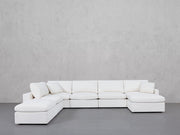 7-Seat Modular Chaise Corner Lounger Sectional (Thin Arms)