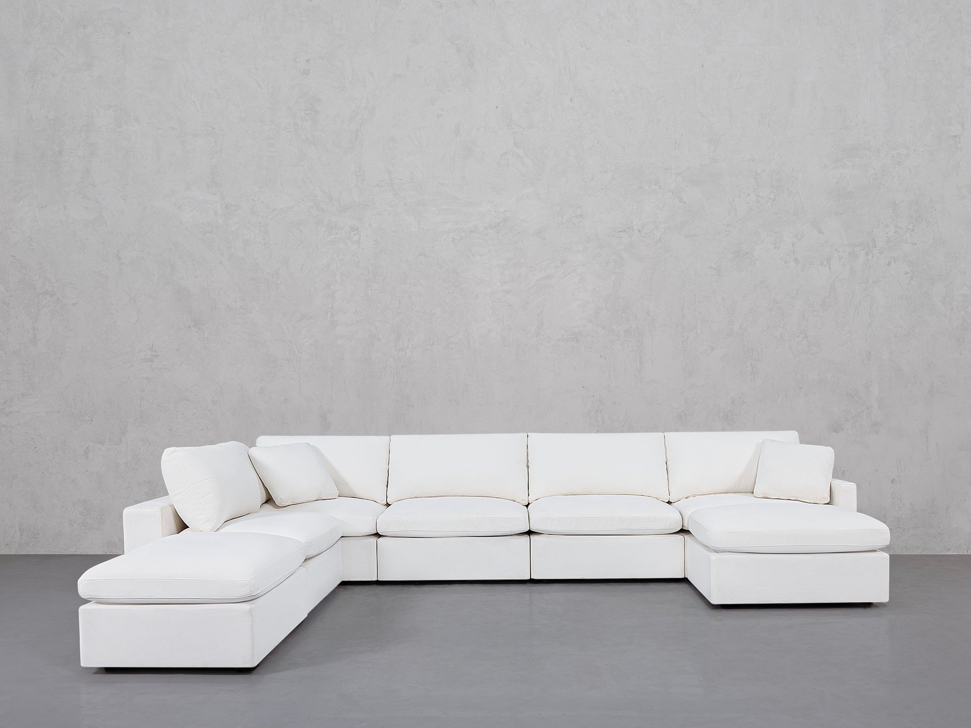 7-Seat Modular Chaise Corner Lounger Sectional (Thin Arms)