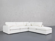 5-Seat Modular Corner Right Lounger Sectional (Thin Arms)