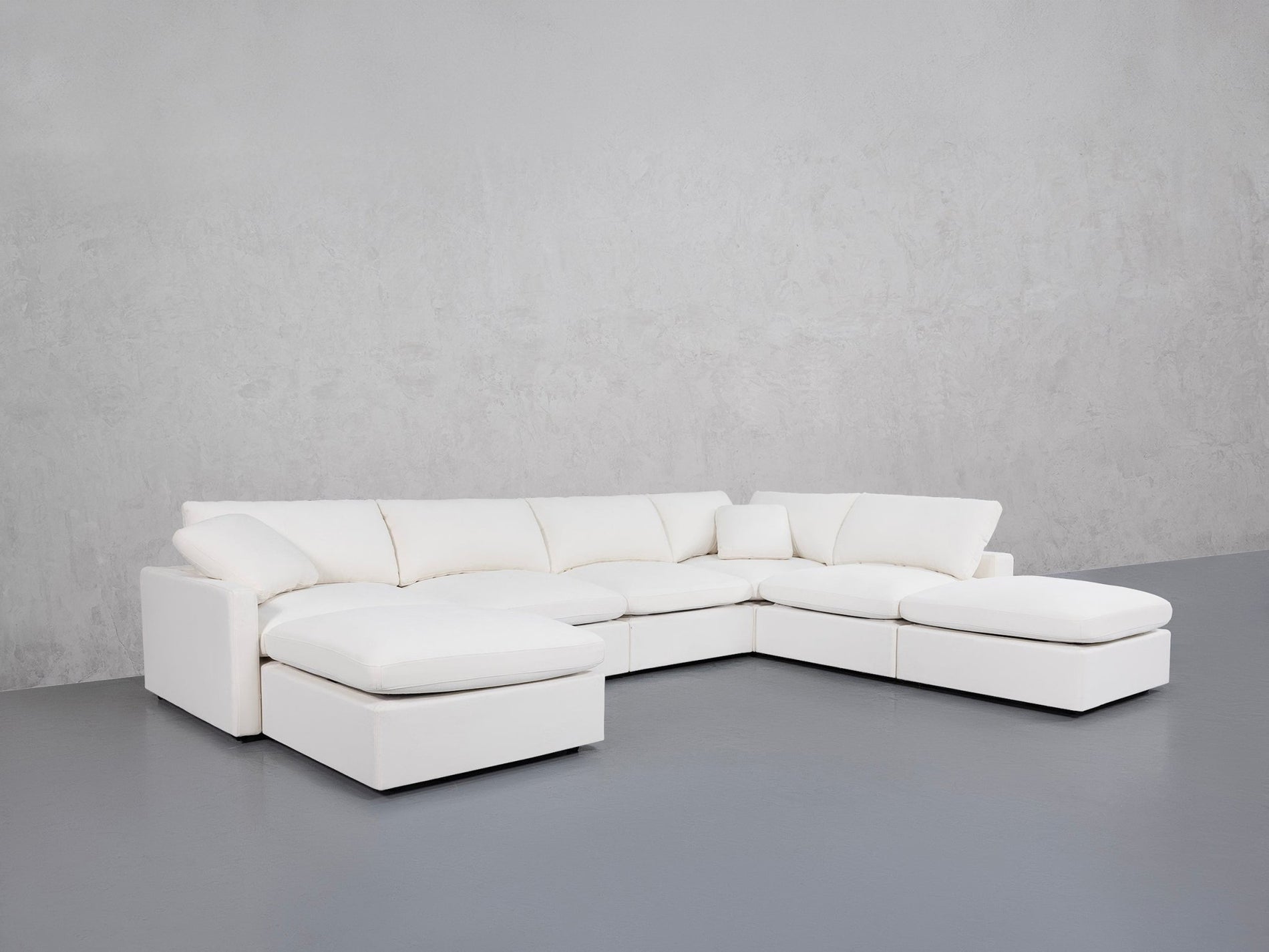 7-Seat Modular Chaise Corner Right Lounger Sectional (Thin Arm)
