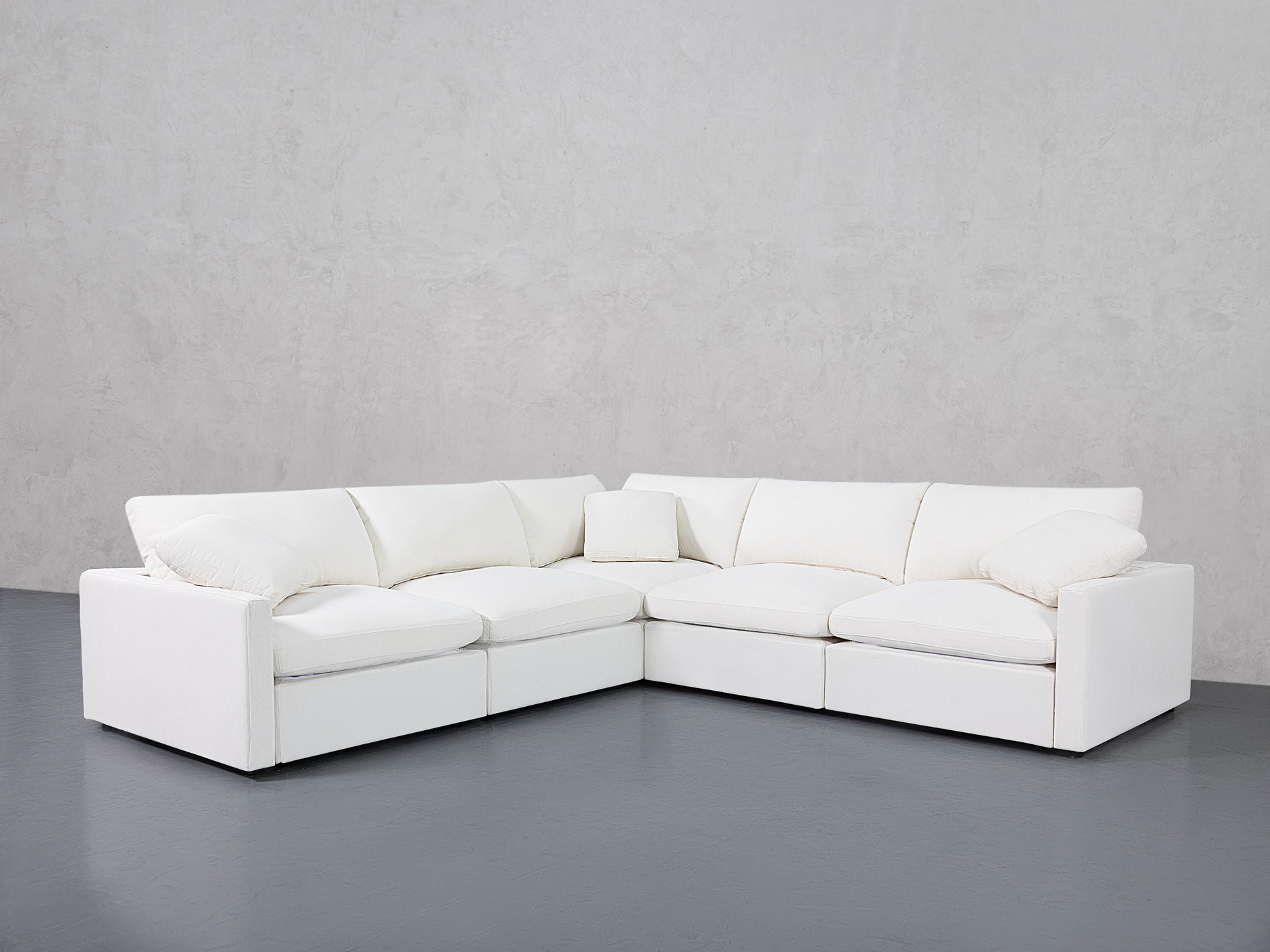 5-Seat Modular Corner Sectional (Thin Arms)