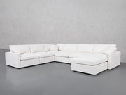 7-Seat Modular Chaise Corner Sectional (Thin Arms)
