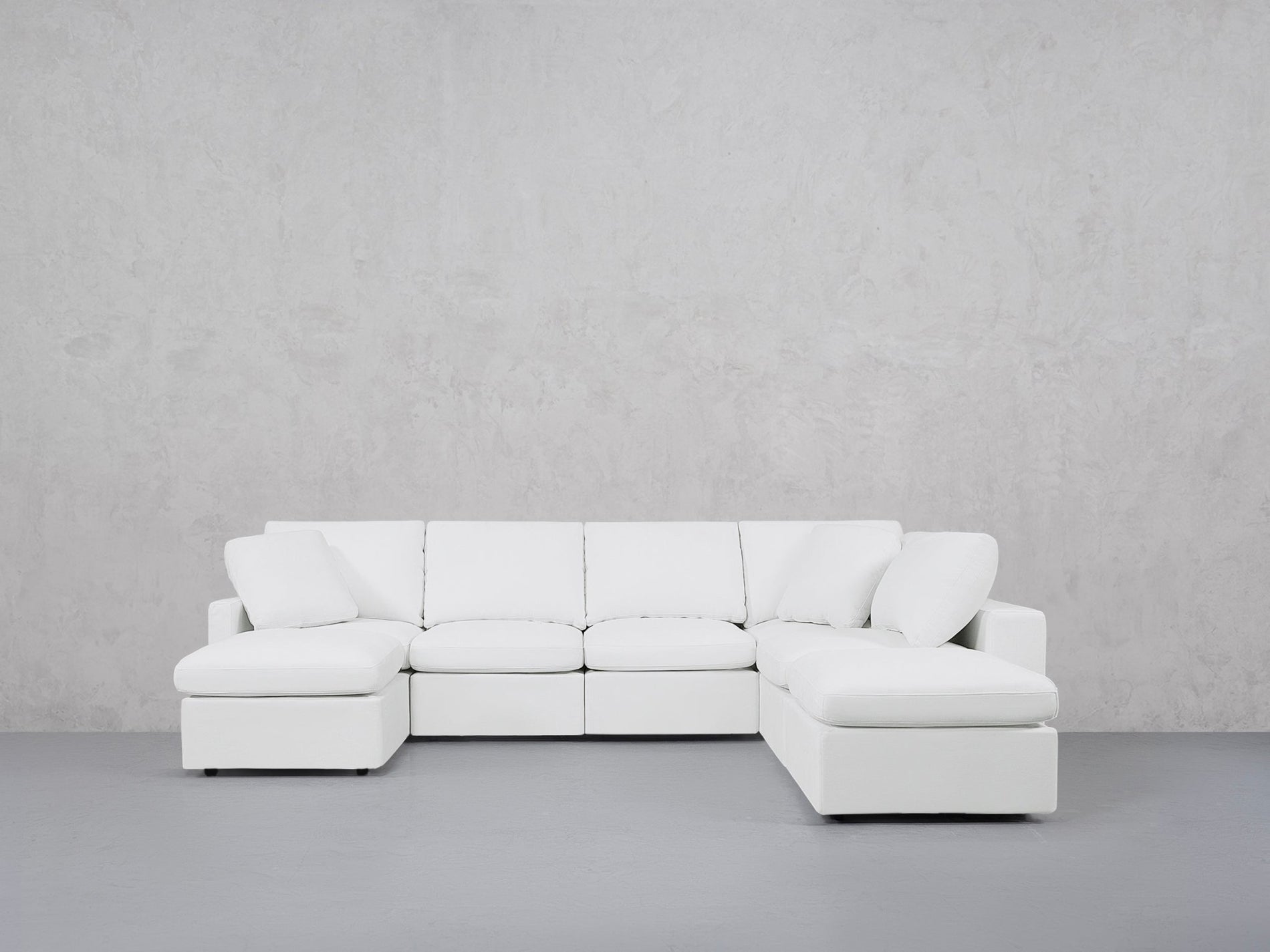 7-Seat Modular Chaise Corner Right Lounger Sectional (Thin Arm)