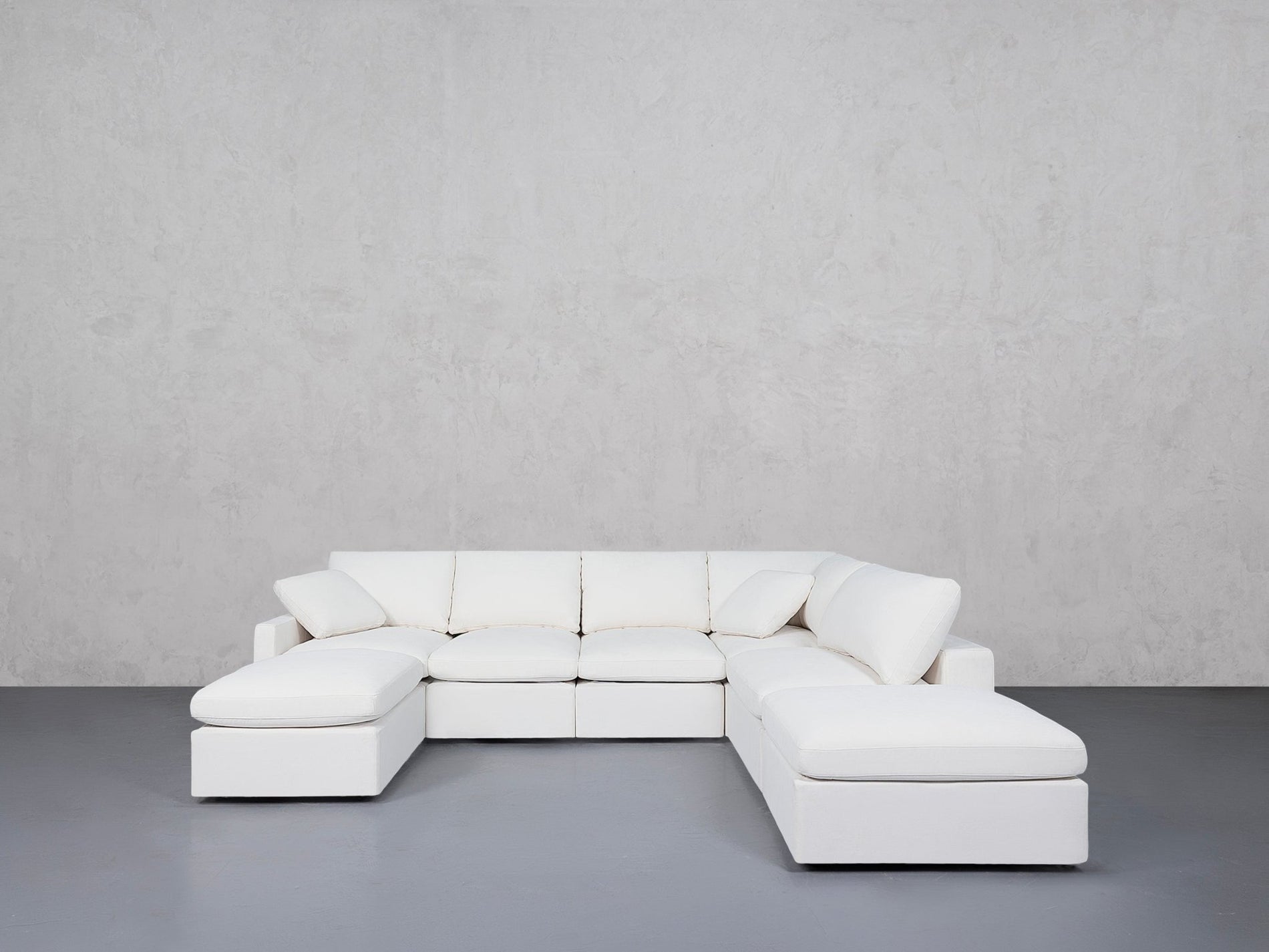 7-Seat Modular Chaise Corner Right Lounger Sectional (Thin Arm)