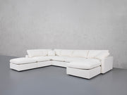 7-Seat Modular Chaise Corner Lounger Sectional (Thin Arms)