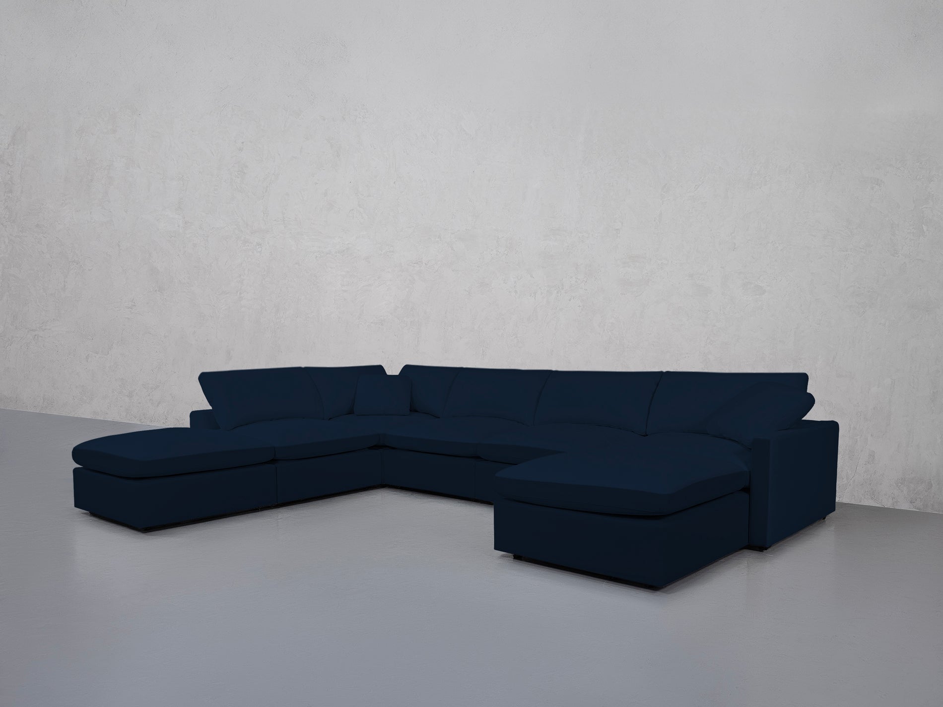 7-Seat Modular Chaise Corner Lounger Sectional (Thin Arms)