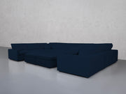 9-Seat Modular U-Sectional with Double Ottoman (Thin Arms)