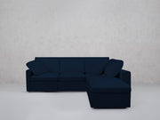 5-Seat Modular Corner Right Lounger Sectional (Thin Arms)