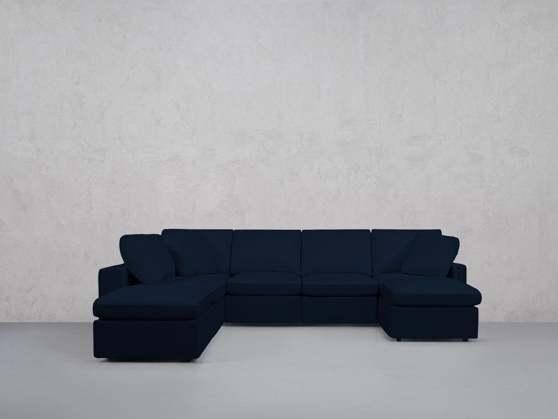 7-Seat Modular Chaise Corner Lounger Sectional (Thin Arms)