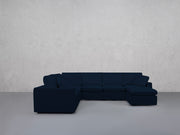 7-Seat Modular Chaise Corner Sectional (Thin Arms)