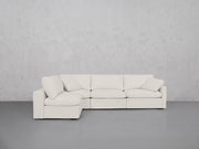 4-Seat Modular Open Corner Sectional (Thin Arms)
