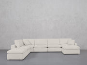 7-Seat Modular Chaise Corner Lounger Sectional (Thin Arms)