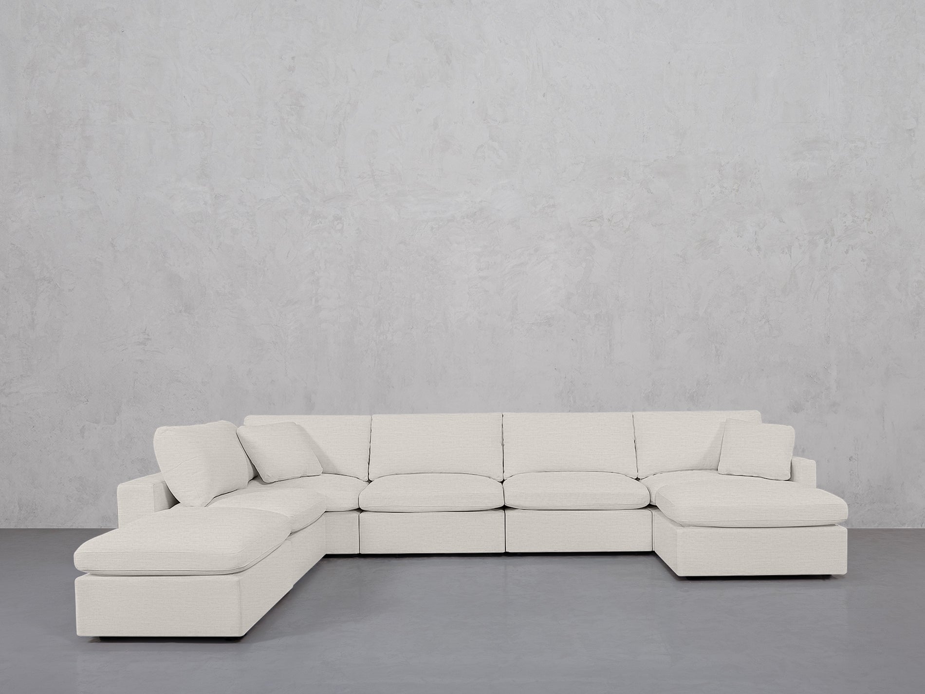 7-Seat Modular Chaise Corner Lounger Sectional (Thin Arms)
