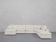 7-Seat Modular Chaise Corner Right Lounger Sectional (Thin Arm)
