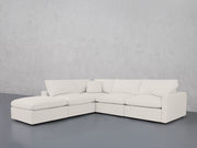 5-Seat Modular Corner Lounger Sectional (Thin Arms)