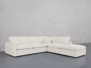 5-Seat Modular Corner Right Lounger Sectional (Thin Arms)