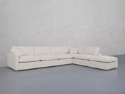 6-Seat Modular Corner Right Lounger Sectional (Thin Arms)