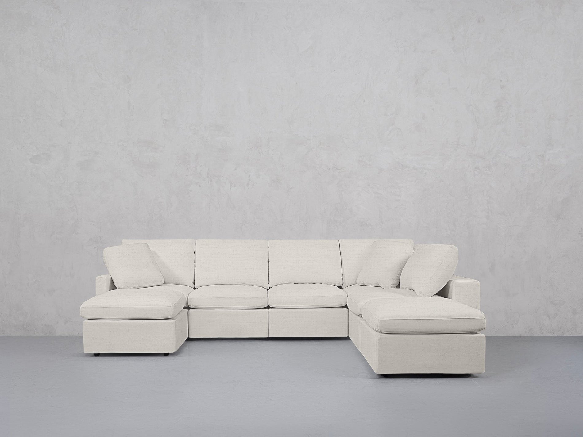 7-Seat Modular Chaise Corner Right Lounger Sectional (Thin Arm)