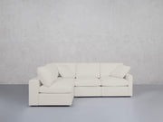 4-Seat Modular Open Corner Sectional (Thin Arms)