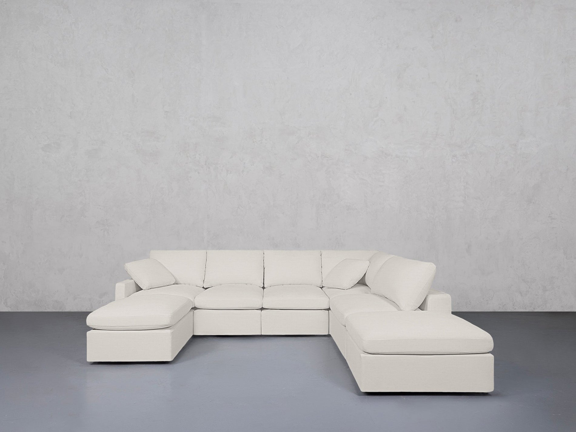 7-Seat Modular Chaise Corner Right Lounger Sectional (Thin Arm)