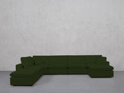 7-Seat Modular Chaise Corner Lounger Sectional (Thin Arms)