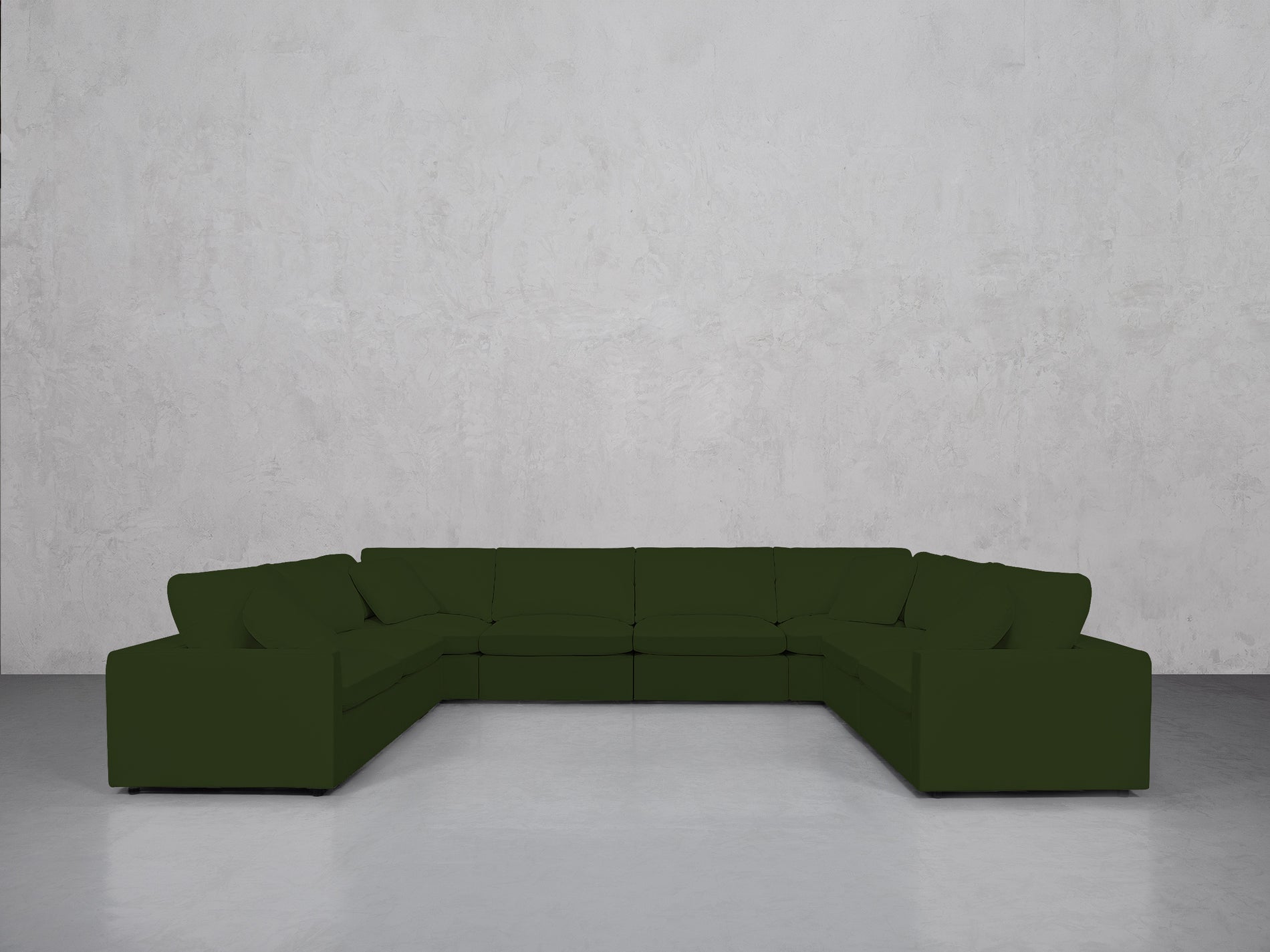 8-Seat Modular U-Sectional (Thin Arms)