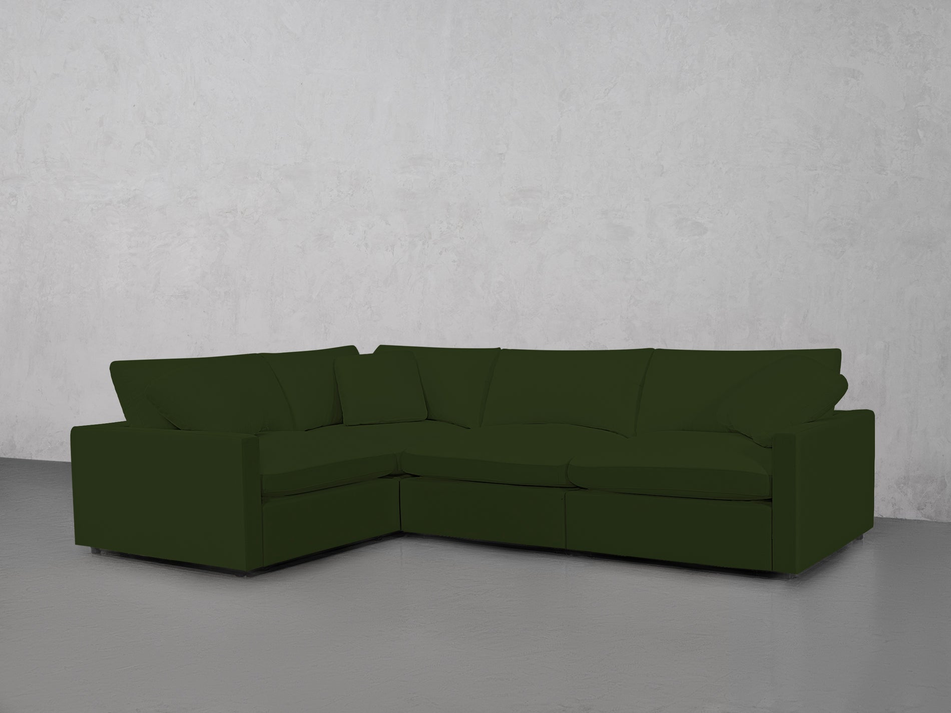 4-Seat Modular Corner Sectional (Thin Arms)
