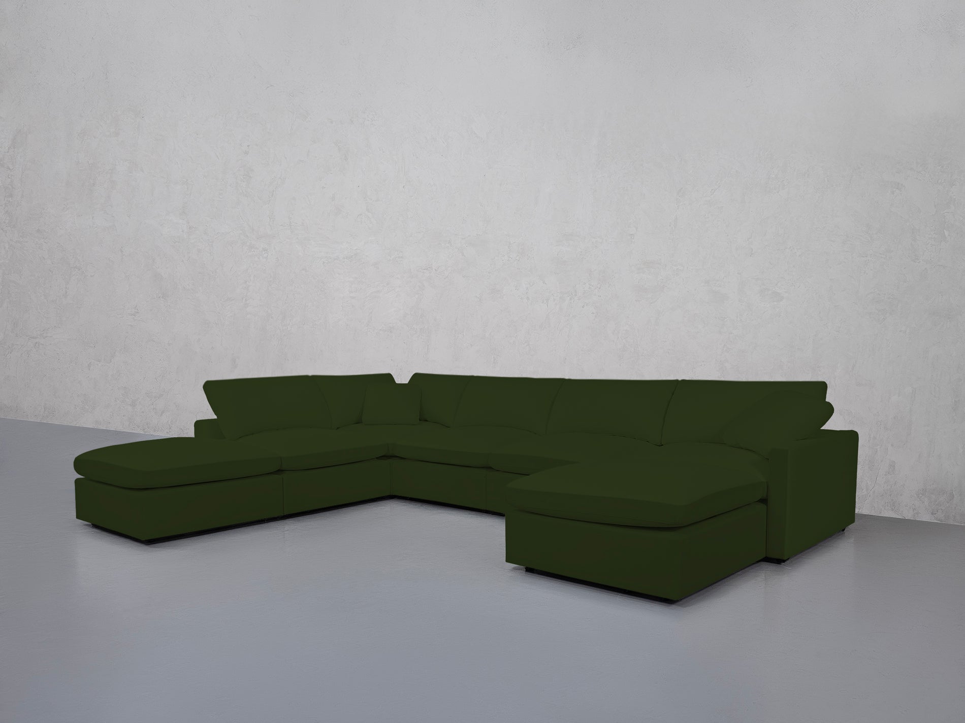 7-Seat Modular Chaise Corner Lounger Sectional (Thin Arms)