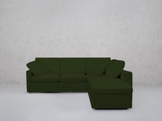 5-Seat Modular Corner Right Lounger Sectional (Thin Arms)