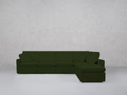6-Seat Modular Corner Right Lounger Sectional (Thin Arms)