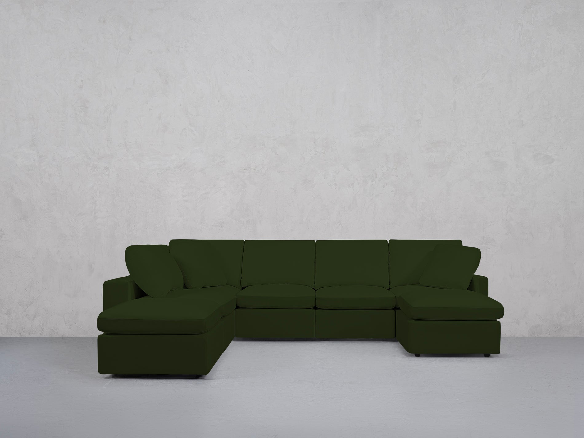 7-Seat Modular Chaise Corner Lounger Sectional (Thin Arms)