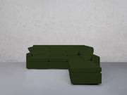 5-Seat Modular Corner Right Lounger Sectional (Thin Arms)