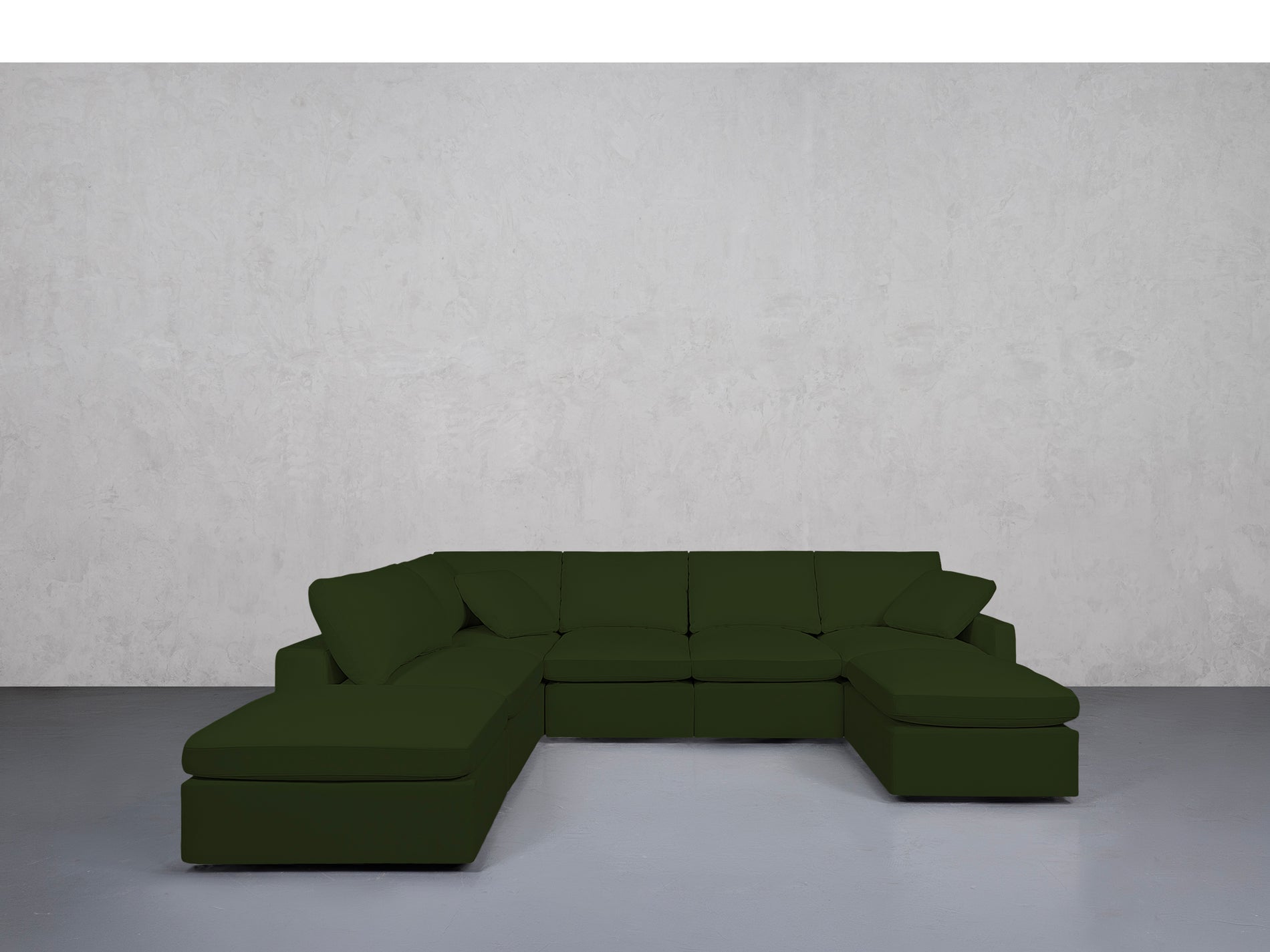 7-Seat Modular Chaise Corner Lounger Sectional (Thin Arms)