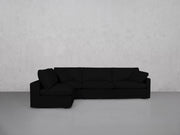 4-Seat Modular Open Corner Sectional (Thin Arms)