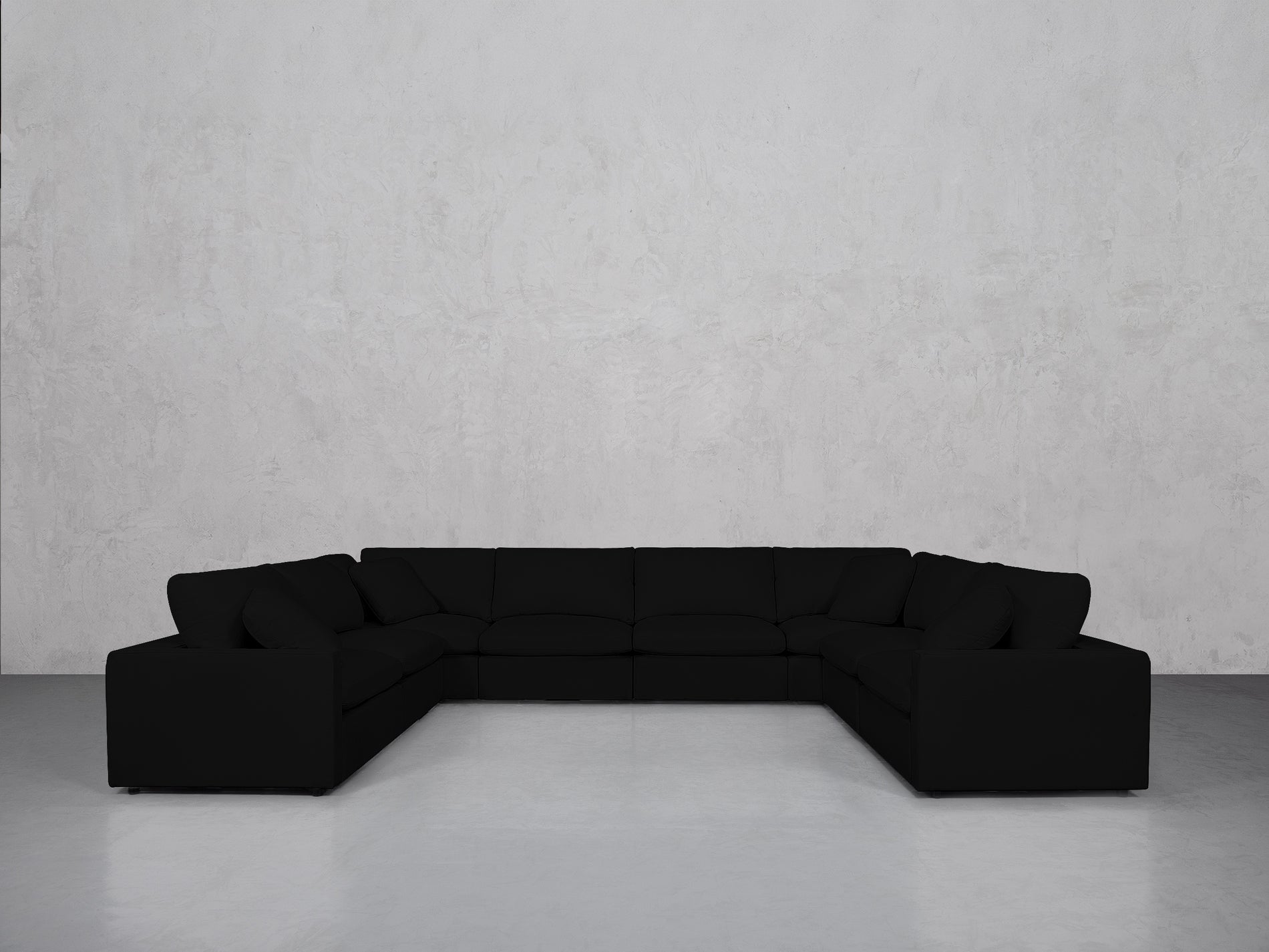 8-Seat Modular U-Sectional (Thin Arms)