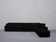 6-Seat Modular Corner Right Lounger Sectional (Thin Arms)