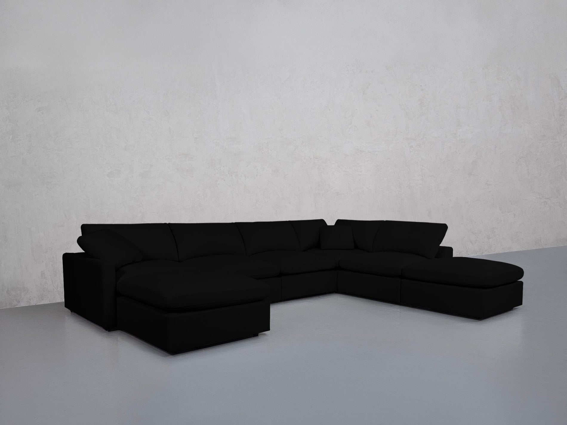 7-Seat Modular Chaise Corner Right Lounger Sectional (Thin Arm)