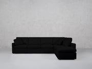 6-Seat Modular Corner Right Lounger Sectional (Thin Arms)