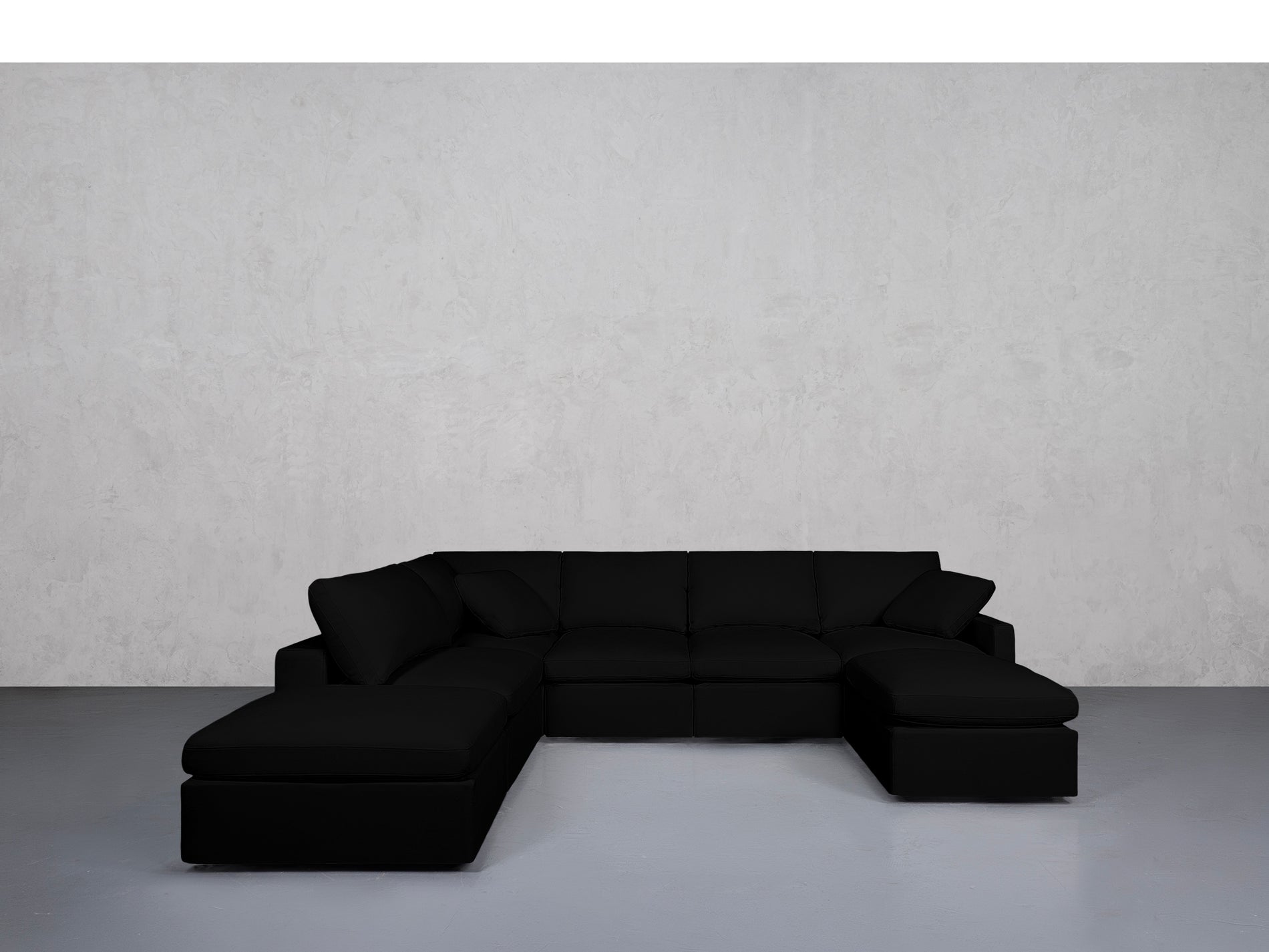 7-Seat Modular Chaise Corner Lounger Sectional (Thin Arms)