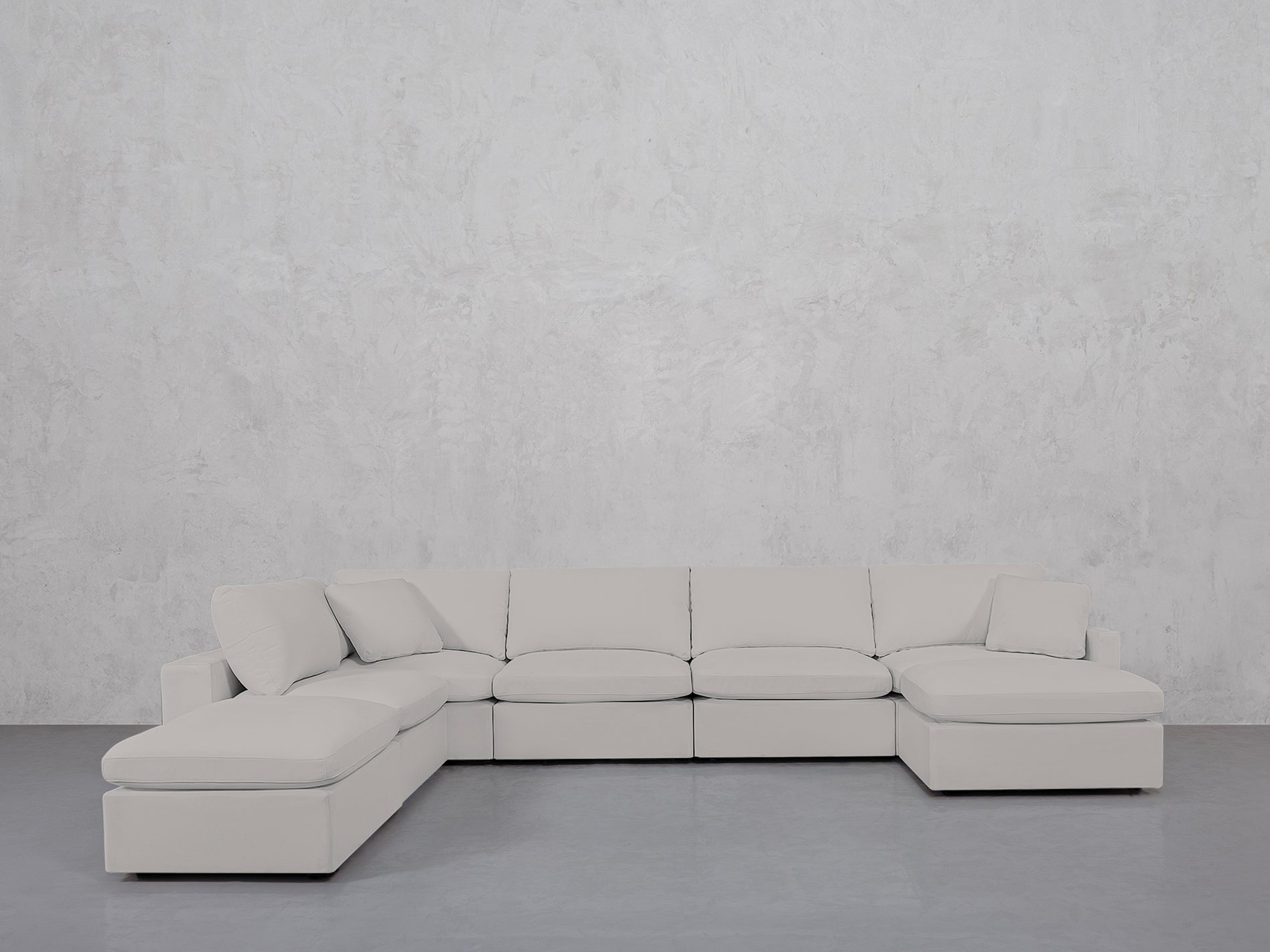 7-Seat Modular Chaise Corner Lounger Sectional (Thin Arms)