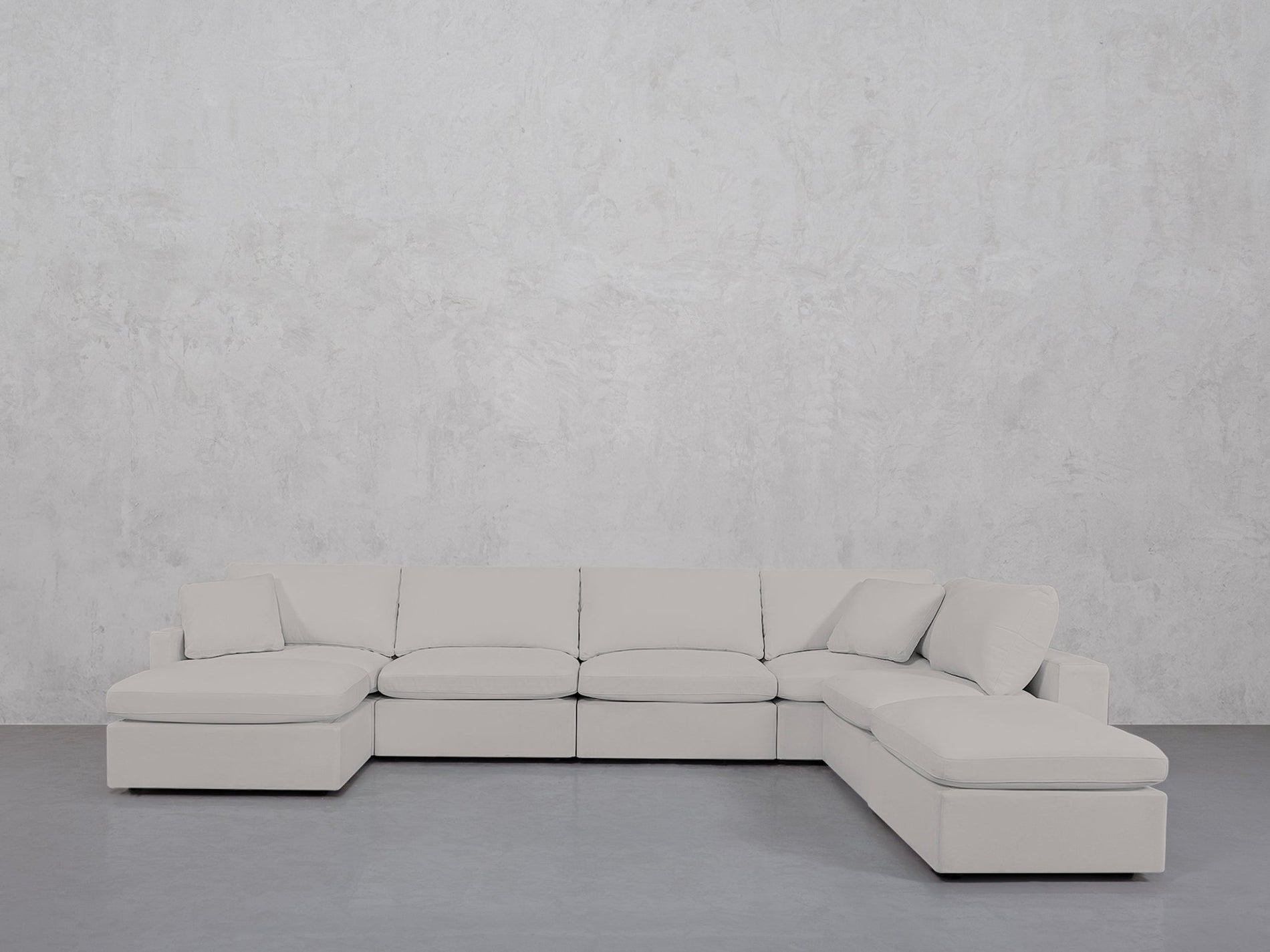 7-Seat Modular Chaise Corner Right Lounger Sectional (Thin Arm)
