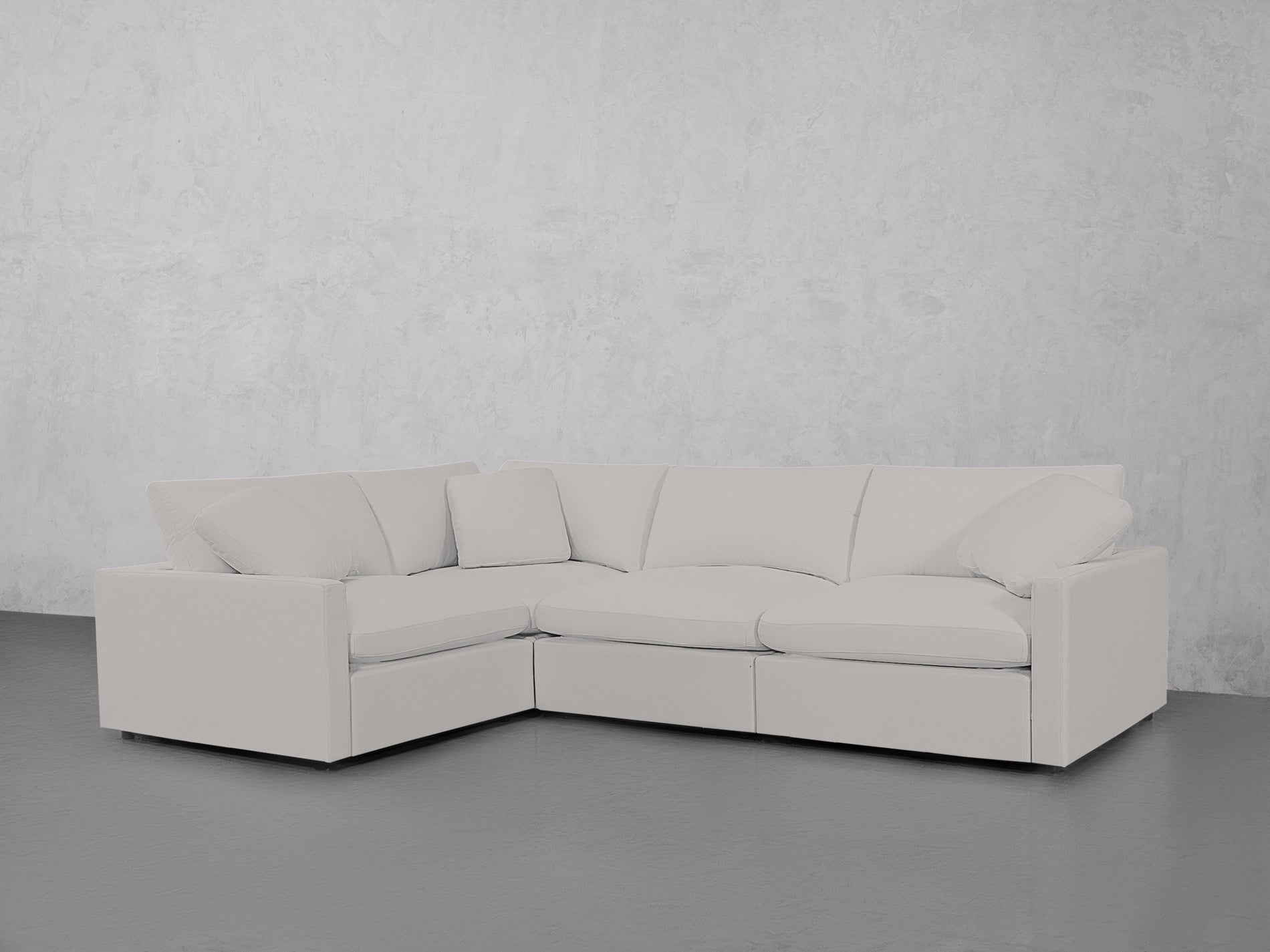 4-Seat Modular Corner Sectional (Thin Arms)