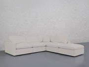 5-Seat Modular Corner Right Lounger Sectional (Thin Arms)