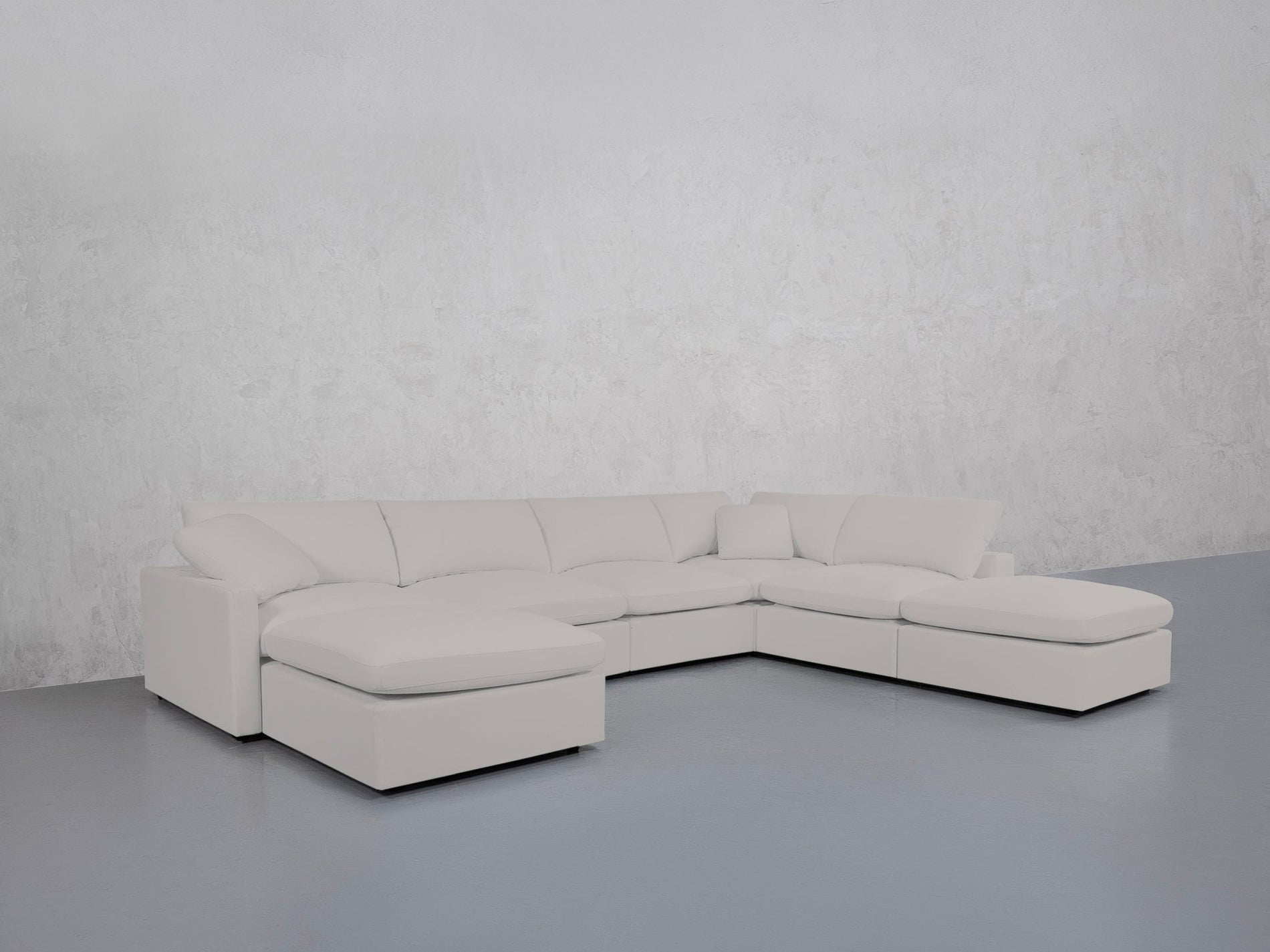 7-Seat Modular Chaise Corner Right Lounger Sectional (Thin Arm)