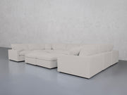 9-Seat Modular U-Sectional with Double Ottoman (Thin Arms)