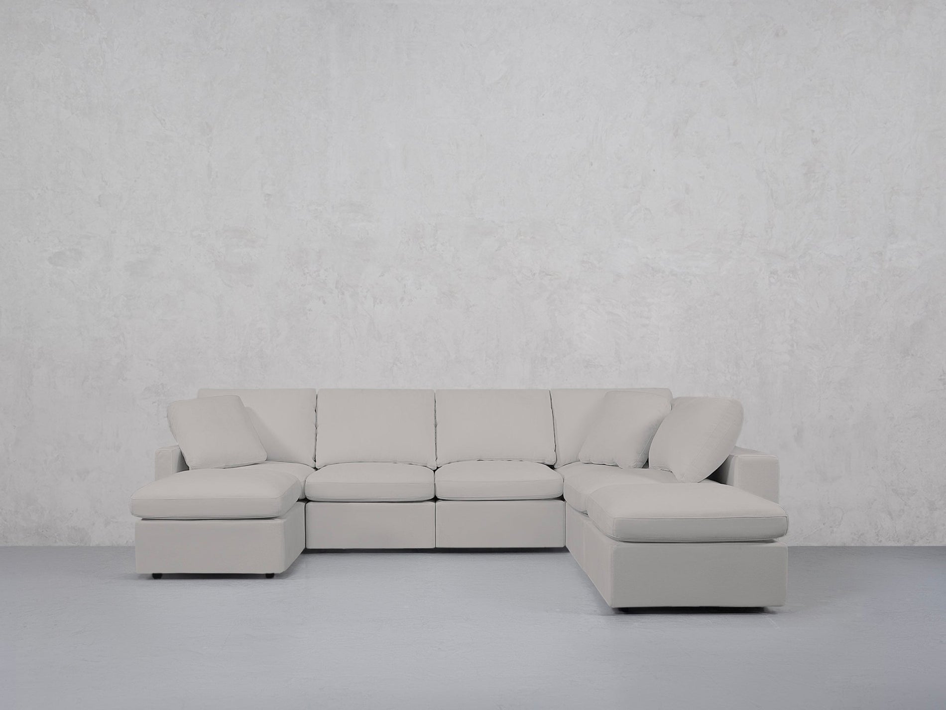 7-Seat Modular Chaise Corner Right Lounger Sectional (Thin Arm)