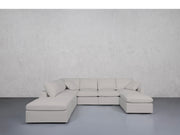 7-Seat Modular Chaise Corner Sectional (Thin Arms)