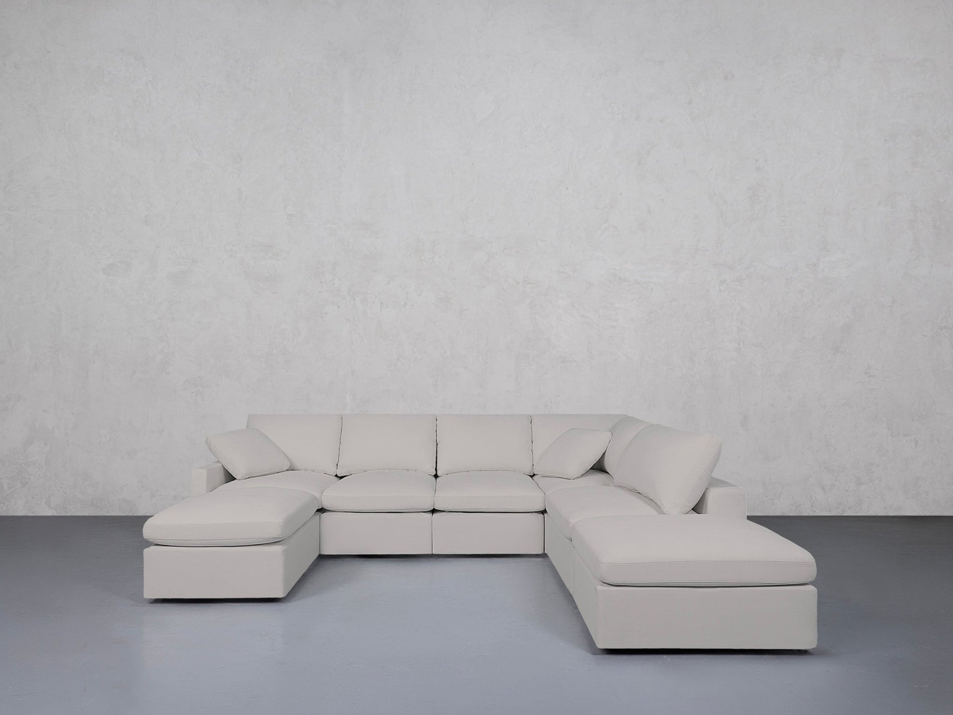 7-Seat Modular Chaise Corner Right Lounger Sectional (Thin Arm)