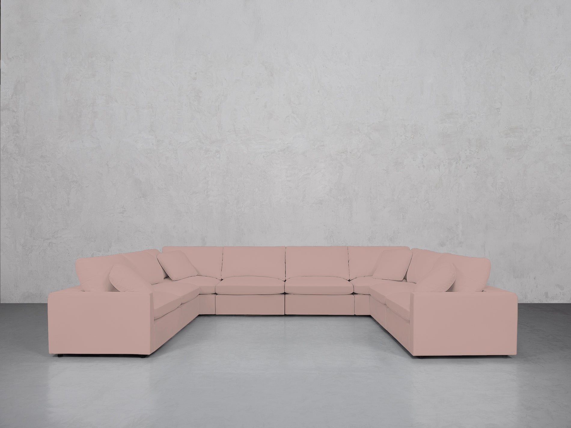 8-Seat Modular U-Sectional (Thin Arms)
