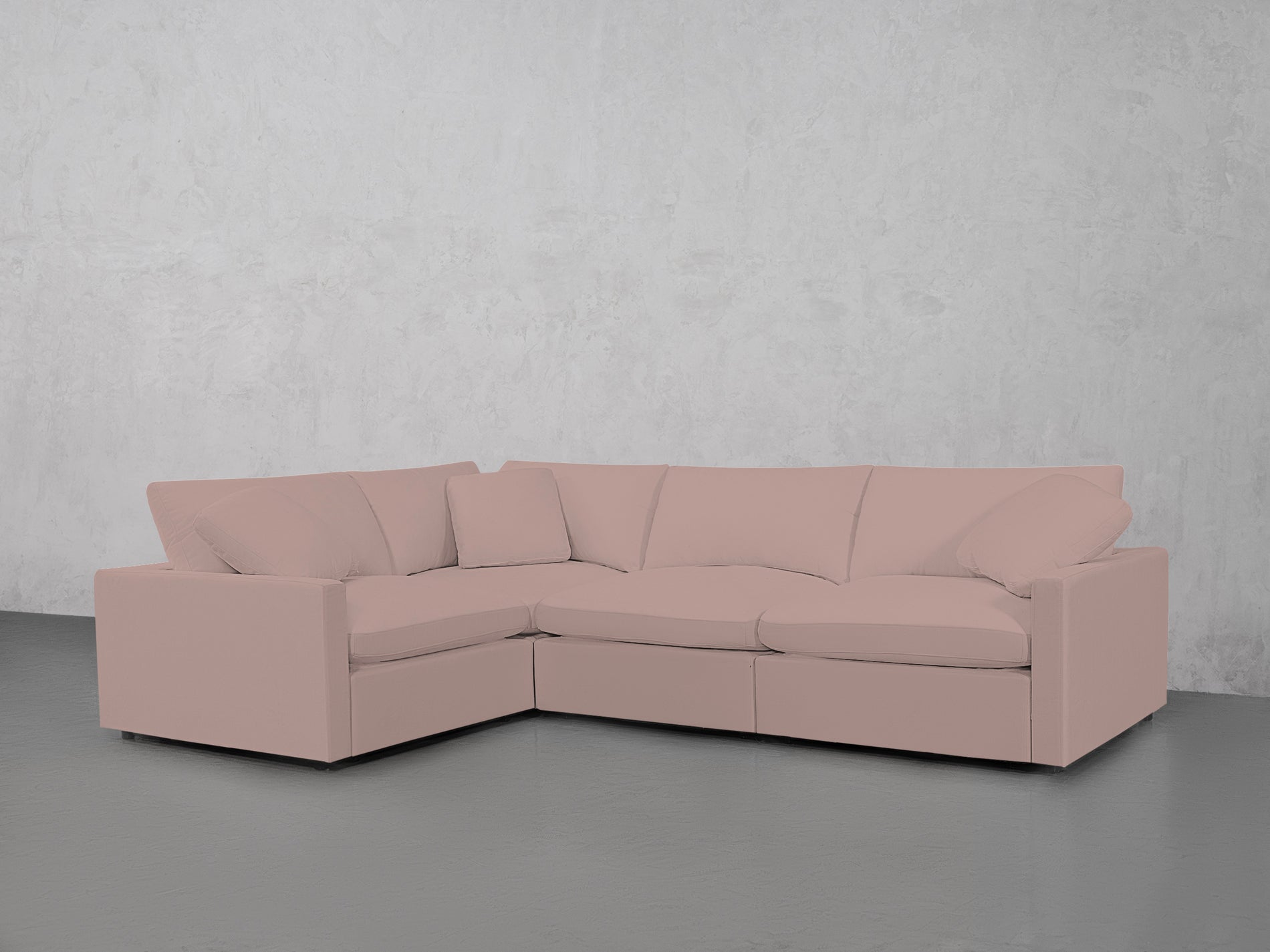 4-Seat Modular Corner Sectional (Thin Arms)